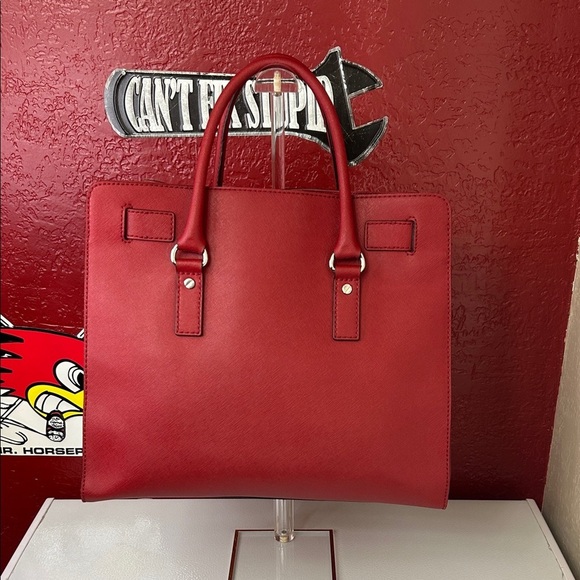 Michael Kors Red Satchel Bag - Picture 4 of 9